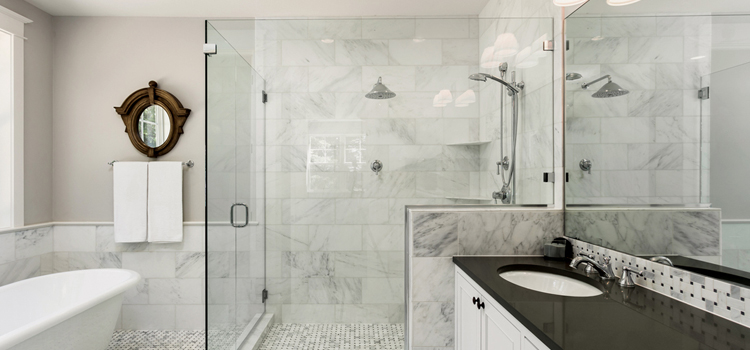 bathroom shower door installation in Hercules